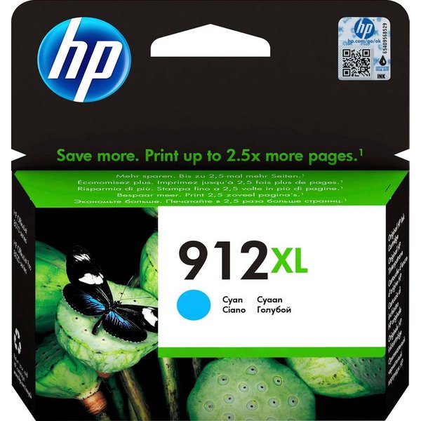 HP HP original Druckerpatrone 912XL Cyan Tintenpatrone (3 Probemonate gratis* drucken)