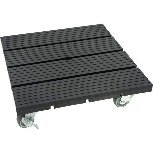 hrb Pflanzenroller WPC Rolluntersetzer Blumenroller witterungsbestaendig 80 kg Tragkraft