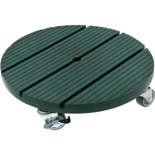 hrb Pflanzenroller WPC Rolluntersetzer Blumenroller witterungsbestaendig 80 kg Tragkraft