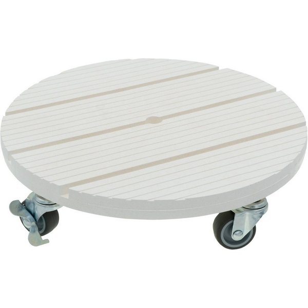 hrb Pflanzenroller WPC Rolluntersetzer Blumenroller witterungsbestaendig 80 kg Tragkraft