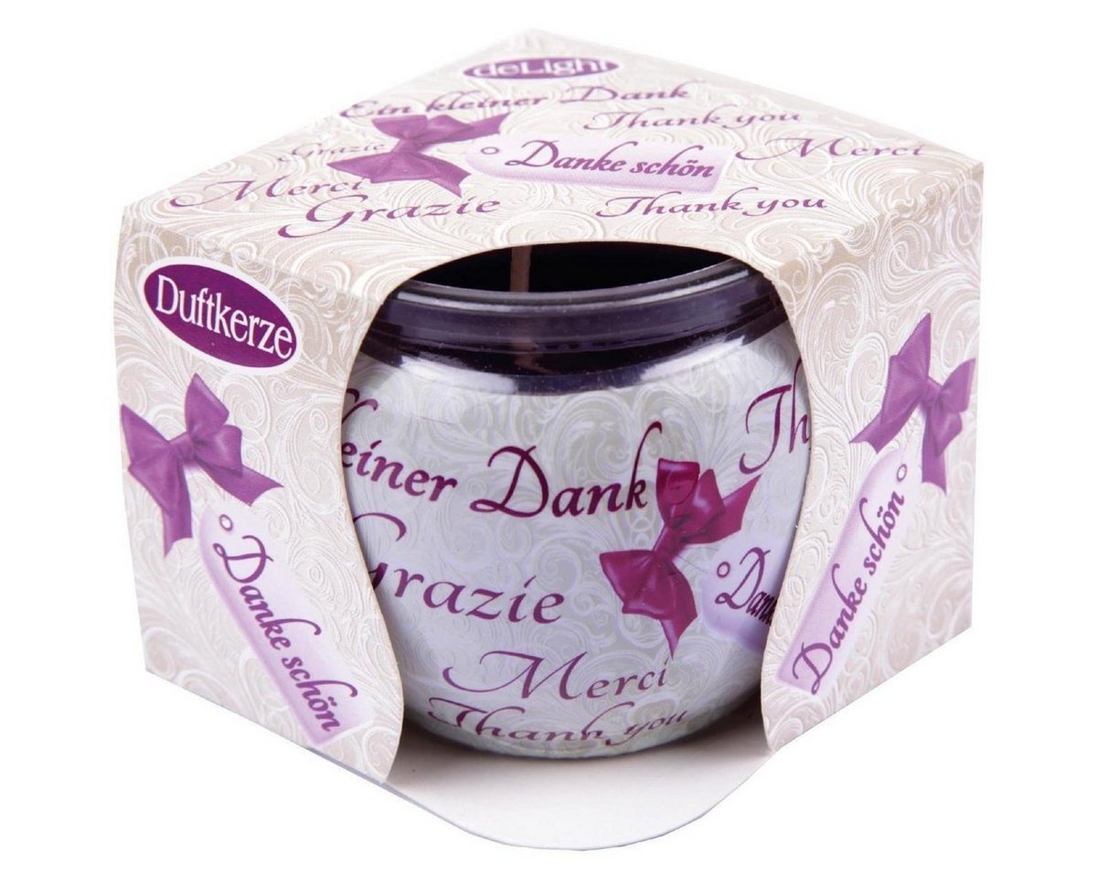 HS Candle Duftkerze (6-tlg), Kerze im Glas, Spruch-Kerze 6er Pack mit ca. 22 Std. Brenndauer – Bild 2 von 5