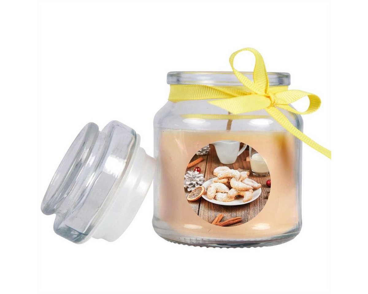 HS Candle Duftkerze (Dekokerze, 1-tlg), Weihnachten - Kerze im Bonbon Glas, Kerze mit Weihnachts - Motiv – Bild 3 von 3