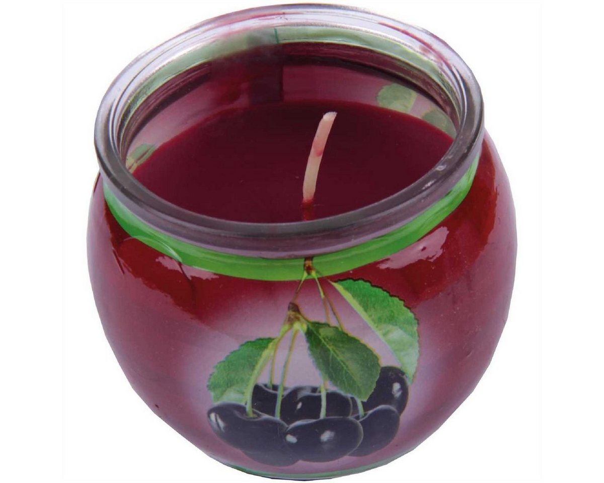 HS Candle Duftkerze im Glas (1-tlg), Black Cherry, Duftnote fruchtig, Ø7x6cm, bis zu 22h Brenndauer – Bild 5 von 5