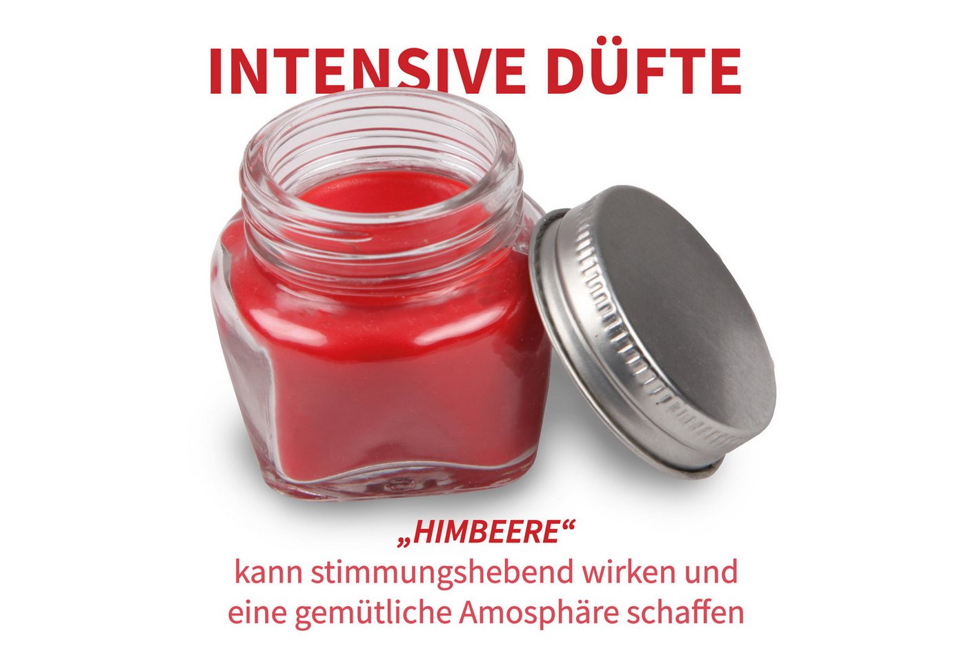 HS Candle Duftkerze mit Deckel, besondere Duftwelten (2-tlg), Donut Himbeere, süß & beerig, Ø5xH5 cm, bis zu 7h Brenndauer je Kerze – Bild 3 von 5