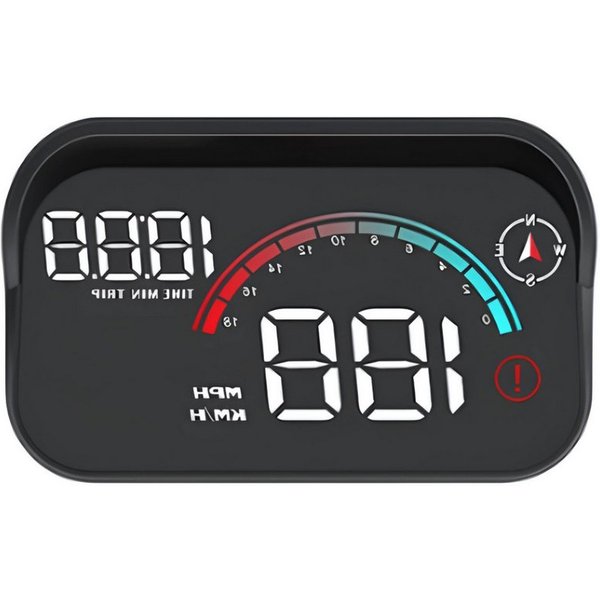 HS.SUPPLY Head Up Display HeadUp Display - Universal Nachrüstsatz Kabellose Datenübertragung, 3,50 " Display, Geschwindigkeit und Drehzahlmesser, Automatische H