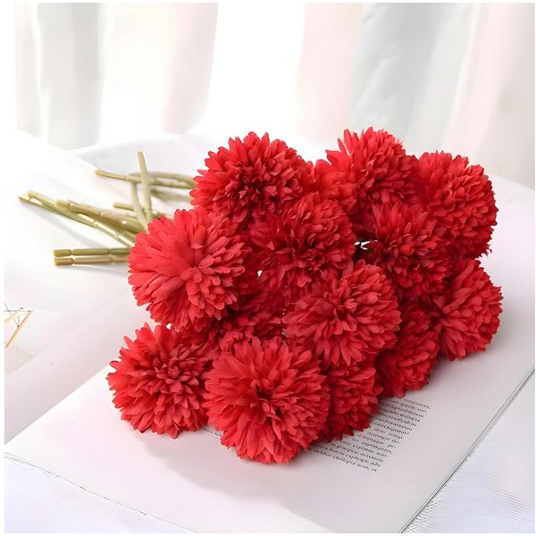 Kunstblumenstrauß Blumenstrauß, Kunstrosen, Hortensien, Kunstblumen Bündel Hortensien, HS.SUPPLY, Hortensienstrauß täuschend echt, Blumenbündel, Höhe 29cm