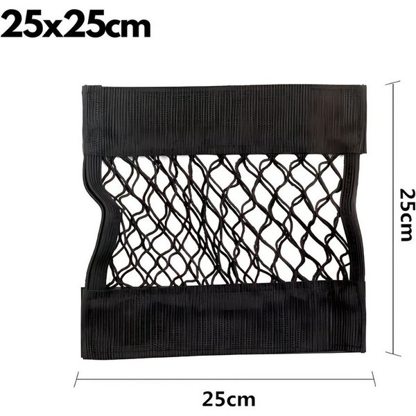 HS.SUPPLY Organizer Auto Netz, Ablagenetz, selbsthaftendes Mesh Netz, Auto Gepäcknetz (Komplettset, 1-tlg), Sichert zuverlässig Ihre Gegenstände, Sich anpassend