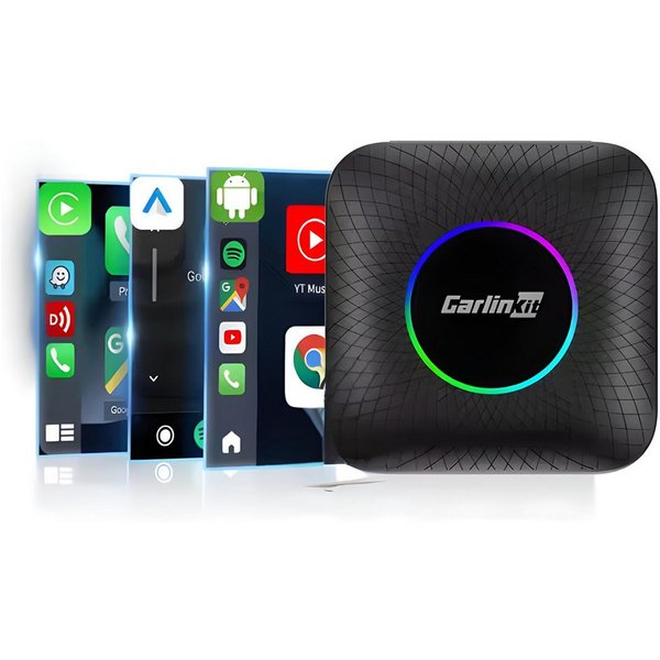 HS.SUPPLY Wireless Adapter CarPlay & Android Auto, integriertes Android System Auto-Adapter USB, USB Type-C zu USB Typ A, USB-C, 2in1 für CarPlay & AndroidAuto,
