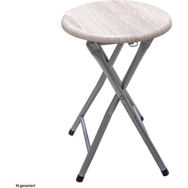 HTI-Line Badhocker Klapphocker Dima (Stück, 1 St., 1 Hocker), Küchenstuhl MDF