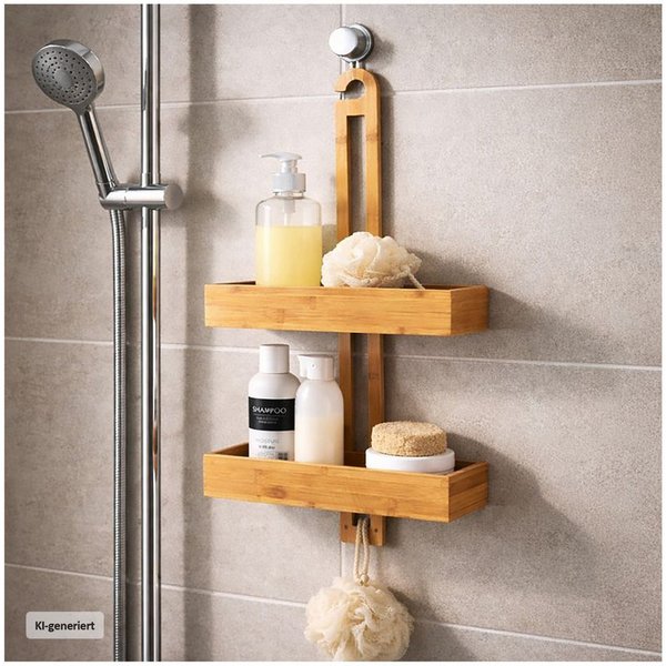 HTI-Line Badregal Duschregal Hängeregal, Stück 1-tlg., Hängeregal Holz