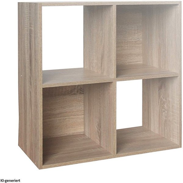 HTI-Line Bücherregal Regal Thekla 6060, Stück 1-tlg., Standregal Bücherregal Raumteiler 4 Regalfächer