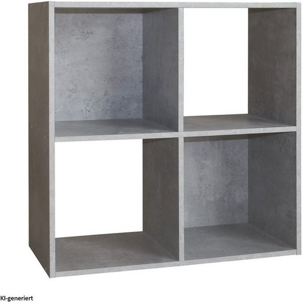 HTI-Line Bücherregal Regal Thekla 6060, Stück 1-tlg., Standregal Bücherregal Raumteiler 4 Regalfächer