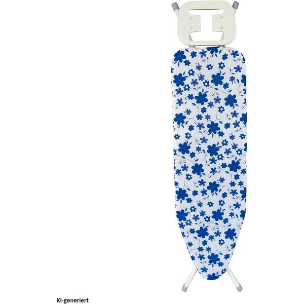 HTI-Line Bügelbrett Bügelbrett Ilona Blau, Bügelfläche 110x33 cm, Bügeltisch mit Bügeleisenablage