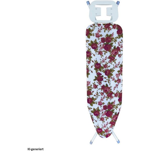 HTI-Line Bügelbrett Bügelbrett Ilona Rose, Bügelfläche 110x33 cm, Bügeltisch mit Bügeleisenablage