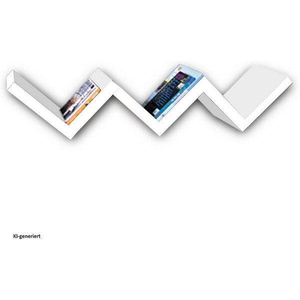 HTI-Line CD-Regal Stufenregal Altona, Stück 1-tlg., Wandregal Bücherregal CD Regal