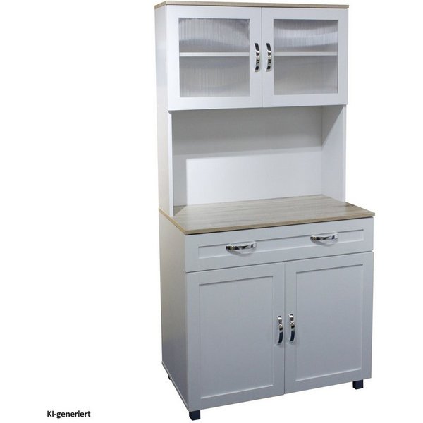 HTI-Line Hochschrank Küchenbuffet Blanca (Stück, 1-St., 1x Schrank Blanca, ohne Dekoration) Küchenschrank Hochschrank