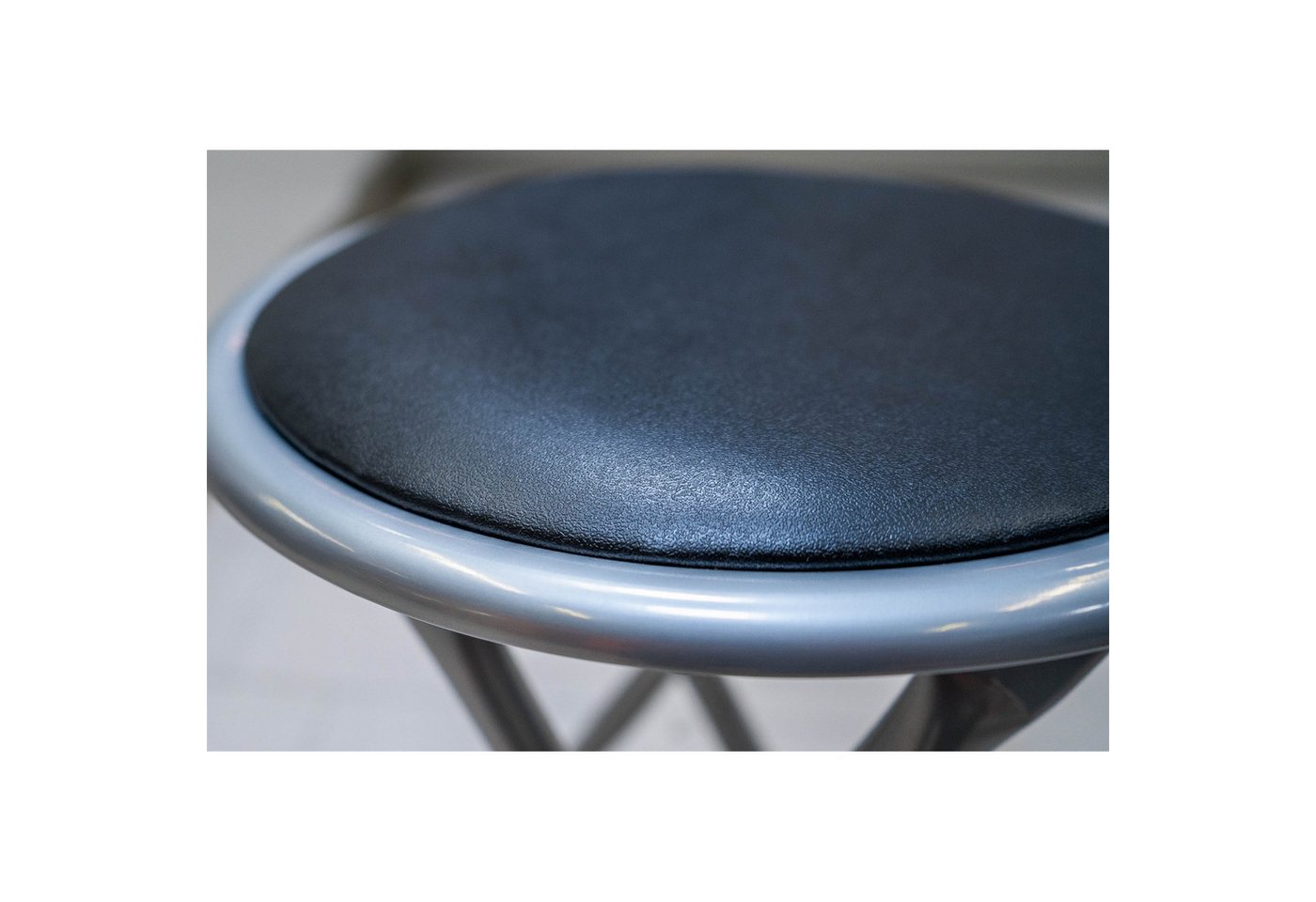 HTI-Line Hocker Klapphocker Dima PU (Stück, 1 St., 1 Hocker), Küchenstuhl Kunstleder – Bild 3 von 3