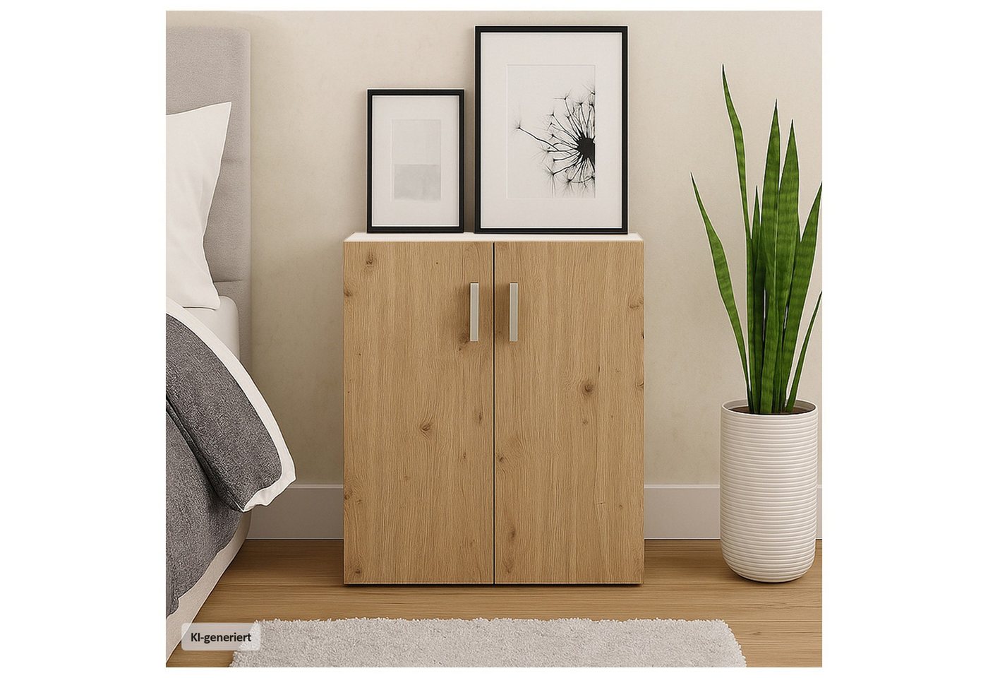 HTI-Line Kommode Kommode Nina mit 2 Regalfächern (Stück, 1x Kommode Nina), Anrichte Sideboard Schrank – Bild 2 von 5