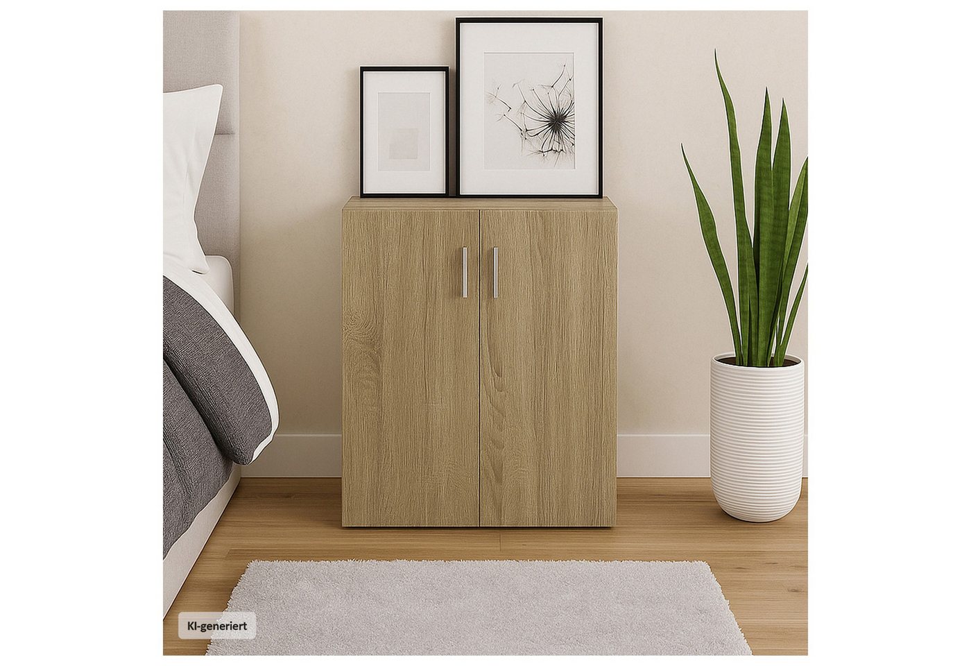 HTI-Line Kommode Kommode Nina mit 2 Regalfächern (Stück, 1 St., 1x Kommode Nina), Anrichte Sideboard Schrank – Bild 4 von 5