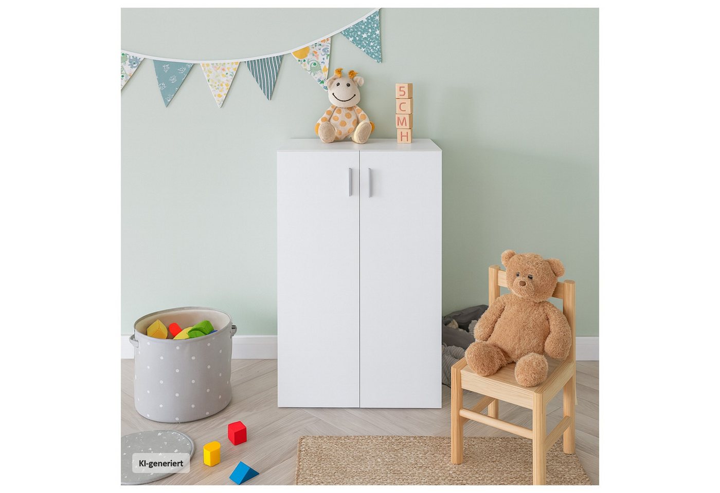 HTI-Line Kommode Kommode Nina mit 3 Regalfächern (Stück, 1 St., 1x Kommode Nina), Anrichte Sideboard Schrank – Bild 2 von 5