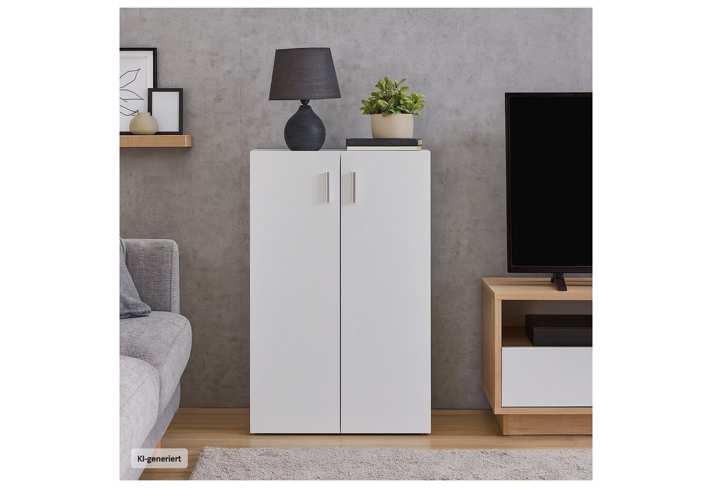 HTI-Line Kommode Kommode Nina mit 3 Regalfächern (Stück, 1 St., 1x Kommode Nina), Anrichte Sideboard Schrank – Bild 3 von 5