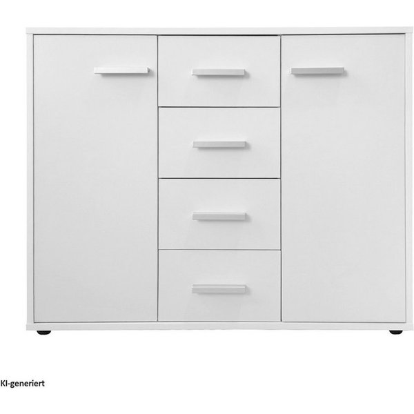 HTI-Line Kommode Nina mit 4 Schubladen (Stück, 1 St., 1 Kommode), Anrichte Sideboard Schrank