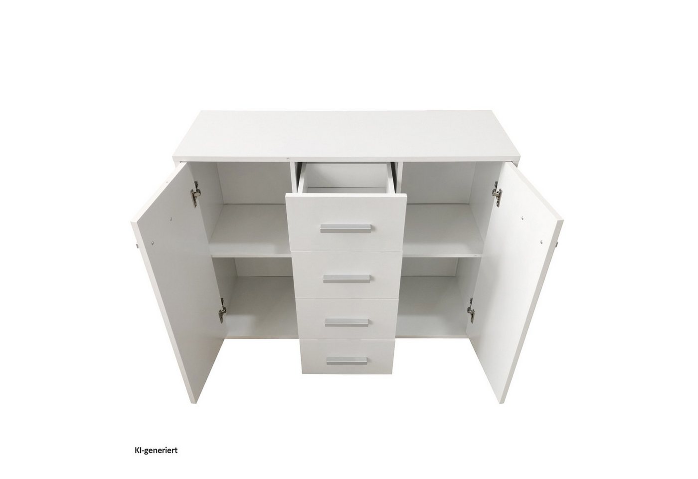 HTI-Line Kommode Nina mit 4 Schubladen (Stück, 1 St., 1 Kommode), Anrichte Sideboard Schrank – Bild 3 von 3