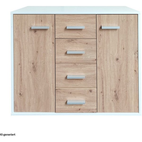 HTI-Line Kommode Kommode Nina mit 4 Schubladen (Stück, 1 Kommode), Anrichte Sideboard Schrank