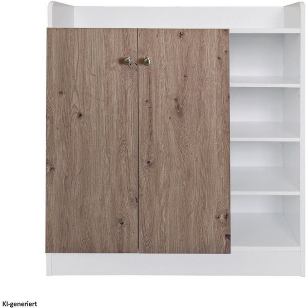 HTI-Line Kommode Kommode Nina mit 8 Regalfächern (Stück, 1x Kommode Nina), Anrichte Sideboard Schrank
