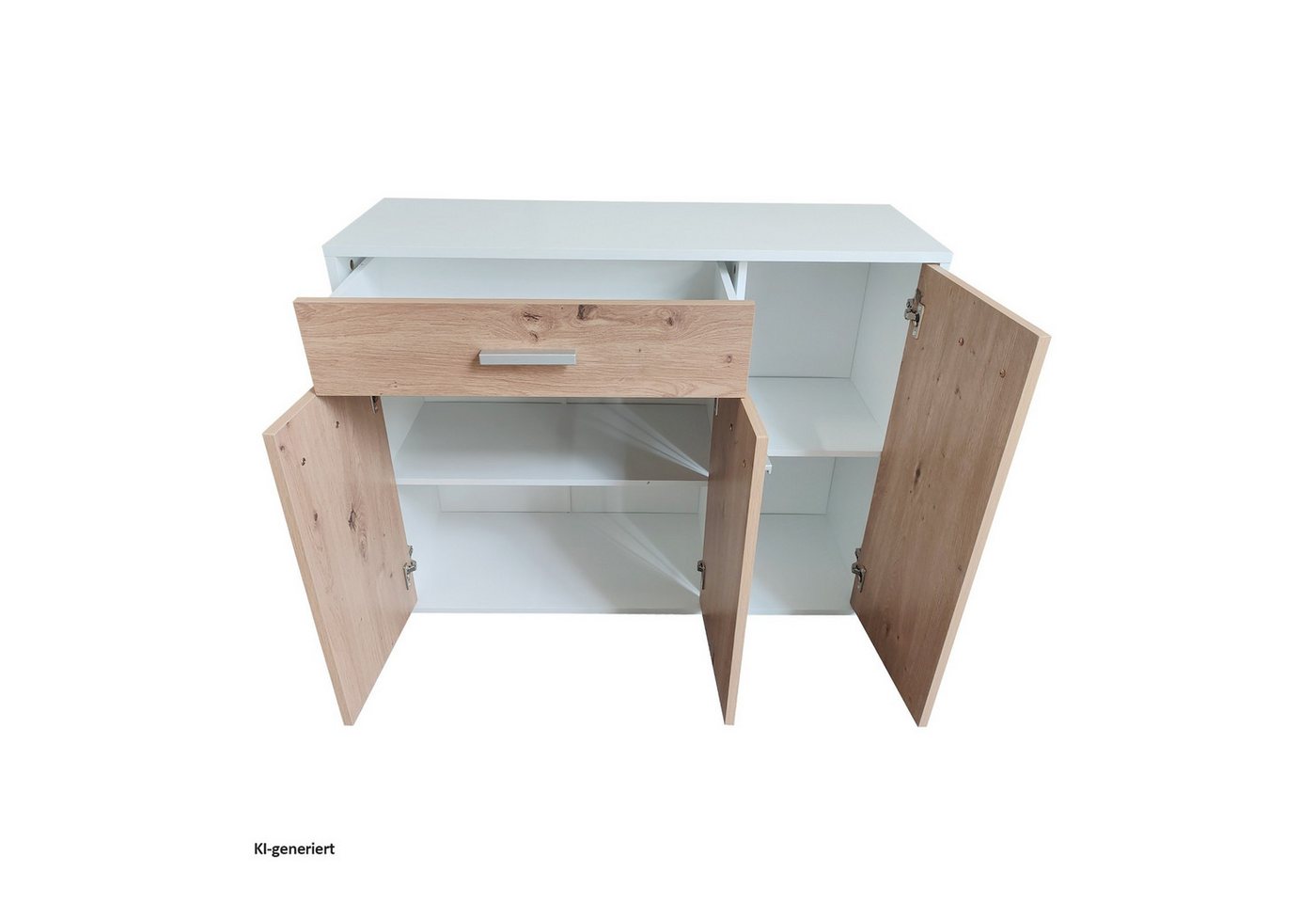 HTI-Line Kommode Nina mit einer Schublade (Stück, 1 Kommode), Anrichte Sideboard Schrank – Bild 3 von 3