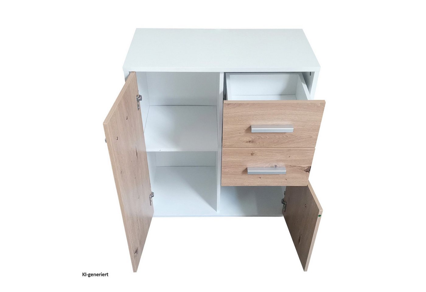HTI-Line Kommode Nina mit zwei Schubladen (Stück, 1 Kommode), Anrichte Sideboard Schrank – Bild 3 von 3