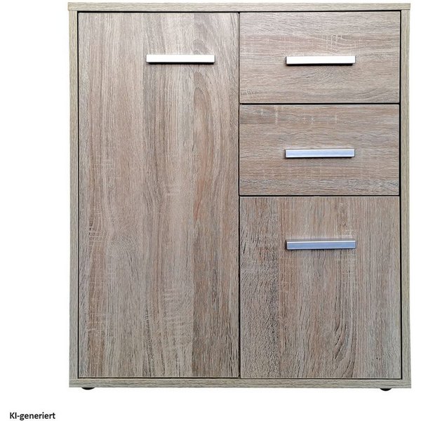 HTI-Line Kommode Kommode Nina mit zwei Schubladen (Stück, 1 St., 1 Kommode), Anrichte Sideboard Schrank