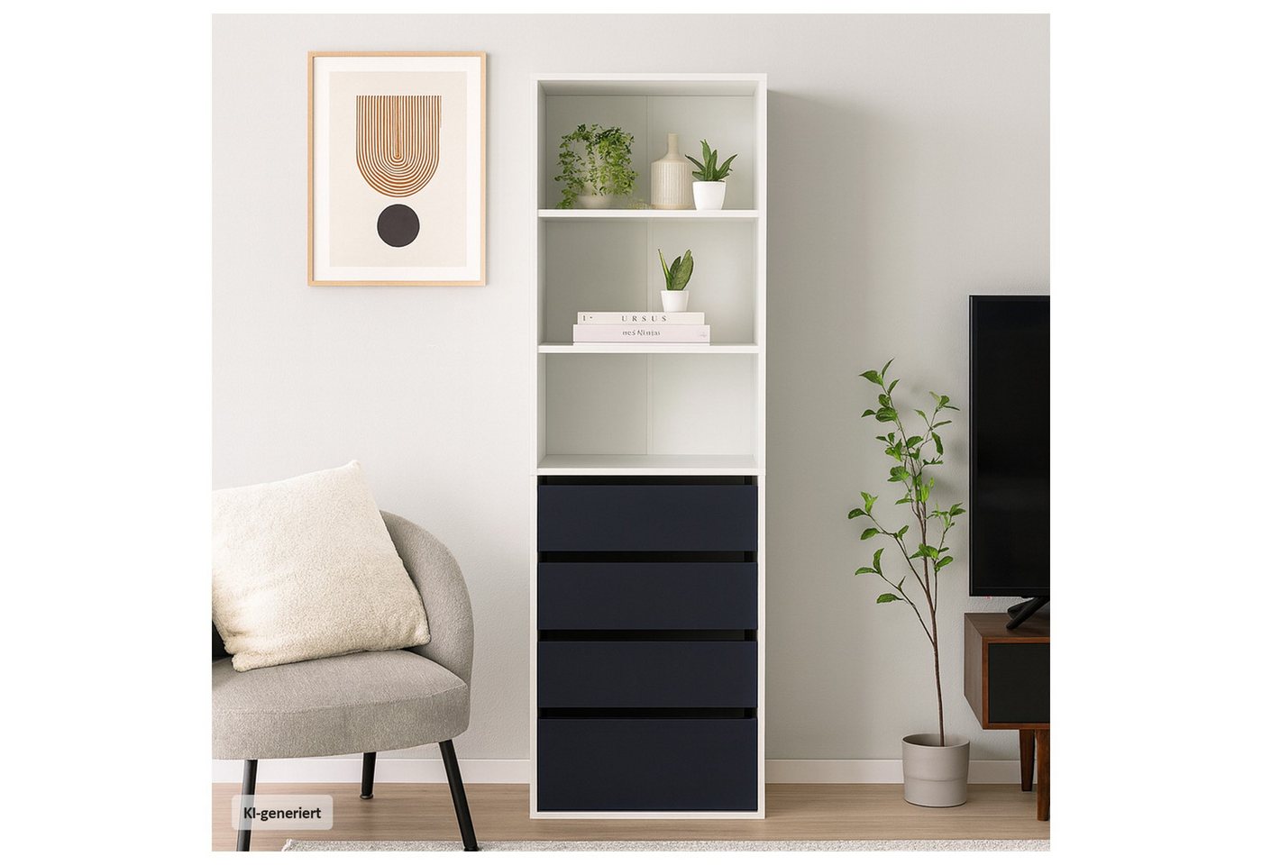 HTI-Line Kommode Kommode Nina XXL (Stück, 1x Kommode Nina), Anrichte Sideboard Schrank – Bild 2 von 4