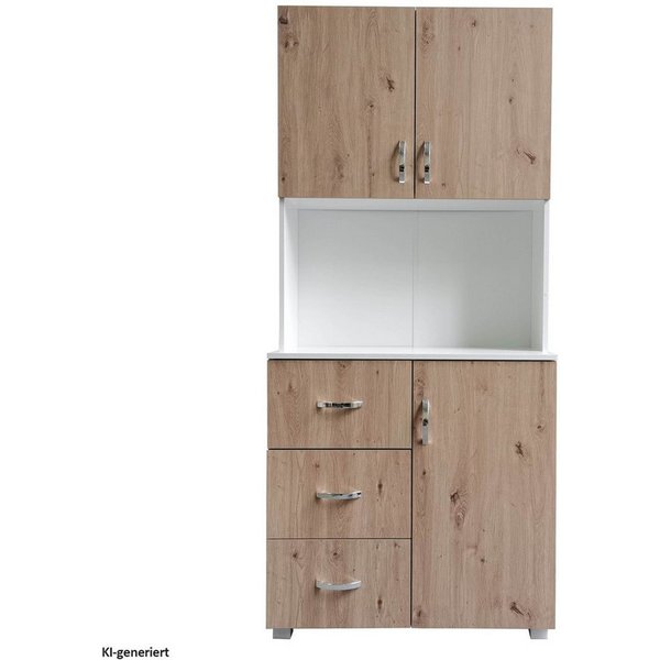 HTI-Line Küchenbuffet Küchenbuffet Blanca (Stück, 1-St., 1x Schrank Blanca, ohne Dekoration) Küchenschrank Hochschrank