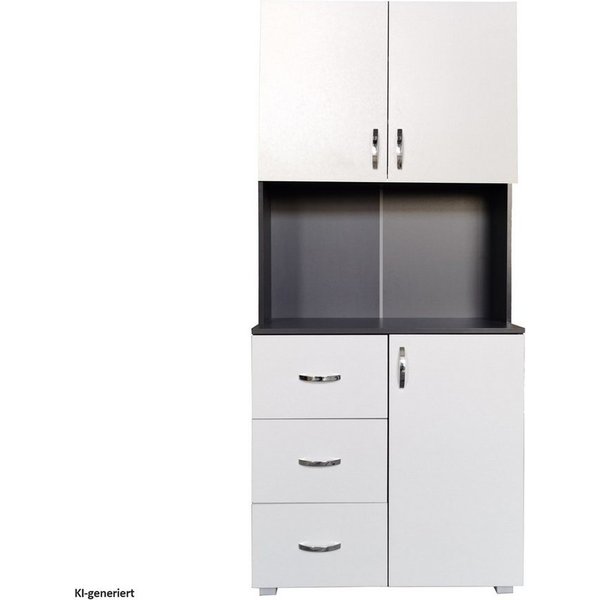 HTI-Line Küchenbuffet Küchenbuffet Blanca (Stück, 1-St., 1x Schrank Blanca, ohne Dekoration) Küchenschrank Hochschrank