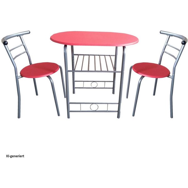 HTI-Line Küchentisch Tischgruppe Merit (Set, 3-St., 1 Tisch, 2 Stühle), Essgruppe 1 Tisch 2 Stühle