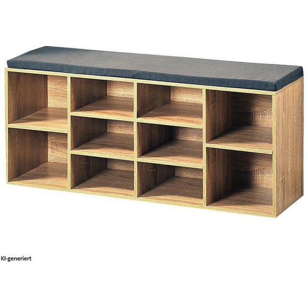 HTI-Line Schuhbank Schuhbank Katja (Stück, 1-St., 1 Schuhbank mit Kissenauflage), Schuhregal 10 Fächer