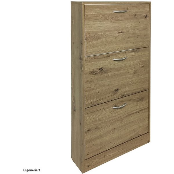 HTI-Line Schuhschrank Schuhschrank Thekla (Stück, 1x Schuhschrank Thekla, ohne Dekoration) Schuhkipper 3 Fächer