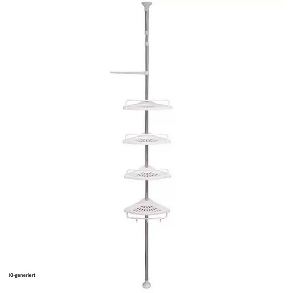 HTI-Living Badregal Teleskop Duschregal, Stück 1-tlg., Teleskopregal Klemmregal ohne Bohren