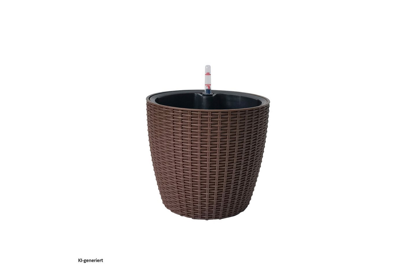 HTI-Living Blumentopf Blumentopf Nessa Hydro 21,5 cm Braun (Stück, 1 St., 1 Übertopf), mit Wasserspeicher und Wasserstandsanzeiger – Bild 2 von 2