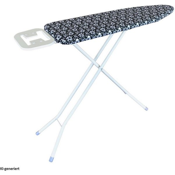 HTI-Living Bügelbrett Bügelbrett Black, Bügelfläche 110x33 cm, Bügeltisch mit Bügeleisenablage