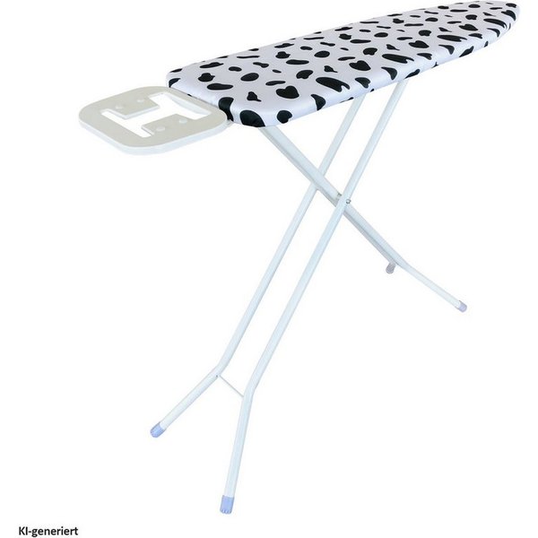 HTI-Living Bügelbrett Bügelbrett Kuhflecken, Bügelfläche 110x33 cm, Bügeltisch mit Bügeleisenablage