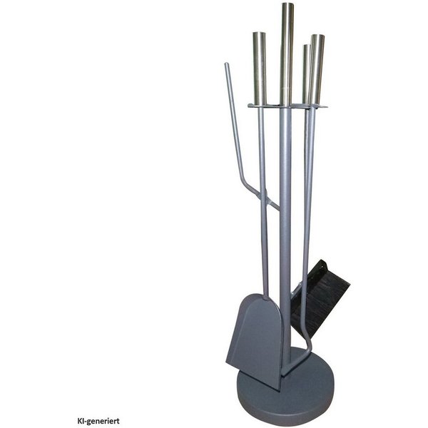HTI-Living Dekoobjekt Kamingarnitur 5-teilig Adrik (1x Schürhaken, 1x Schaufel, 1x Besen, 1x Zange und 1x Halter)