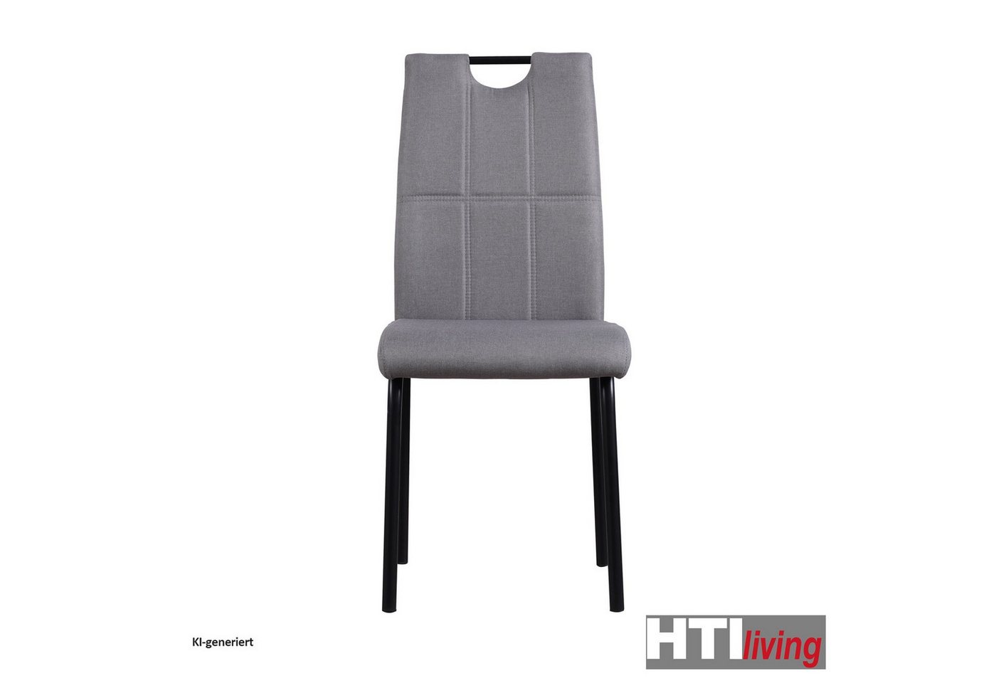 HTI-Living Esszimmerstuhl Stuhl Denton Hellgrau (Set, 2 St), Esszimmerstuhl – Bild 3 von 3