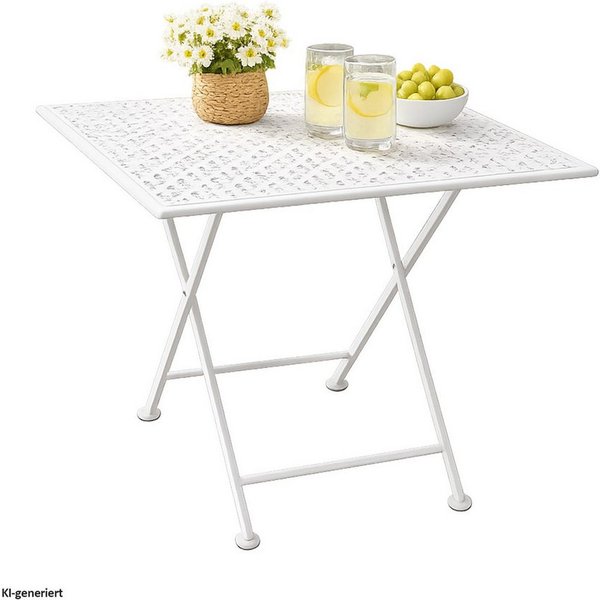 HTI-Living Gartentisch Gartentisch Solea Weiß (Stück, 1-St., 1 Gartentisch)