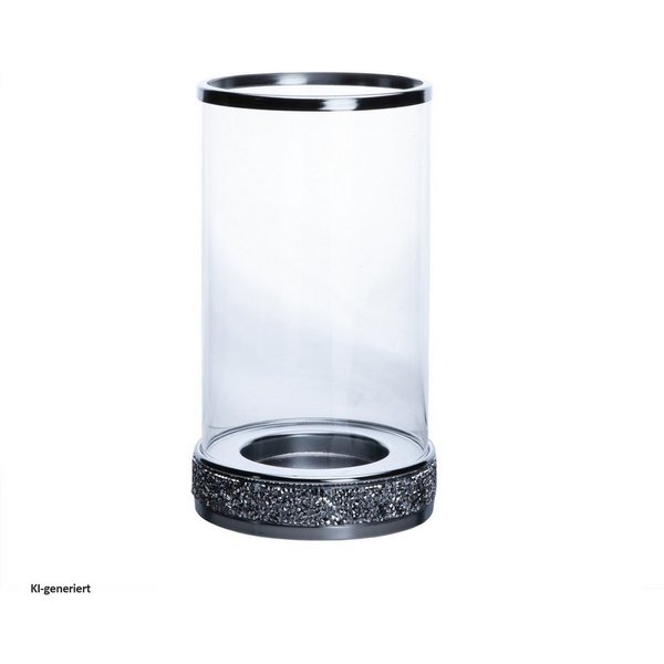 HTI-Living Kerzenständer Kerzenhalter Zylinder mit Diamanteffekt (Stück, 1 St., 1 Kerzenhalter), Windlicht