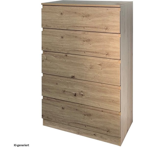 HTI-Living Kommode Kommode mit 5 grifflosen Schubladen (Stück, 1 St., 1 Kommode), Sideboard