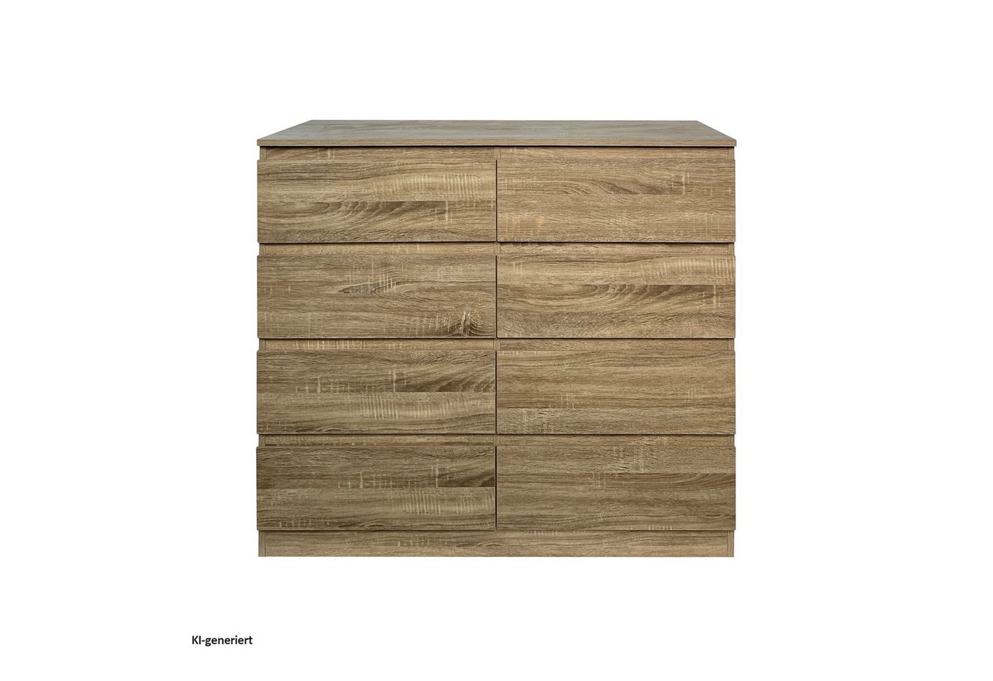 HTI-Living Kommode Moderne Kommode mit 8 grifflosen Schubladen Sonoma (Stück, 1 St., 1 Kommode ohne Dekoration), Sideboard – Bild 3 von 4