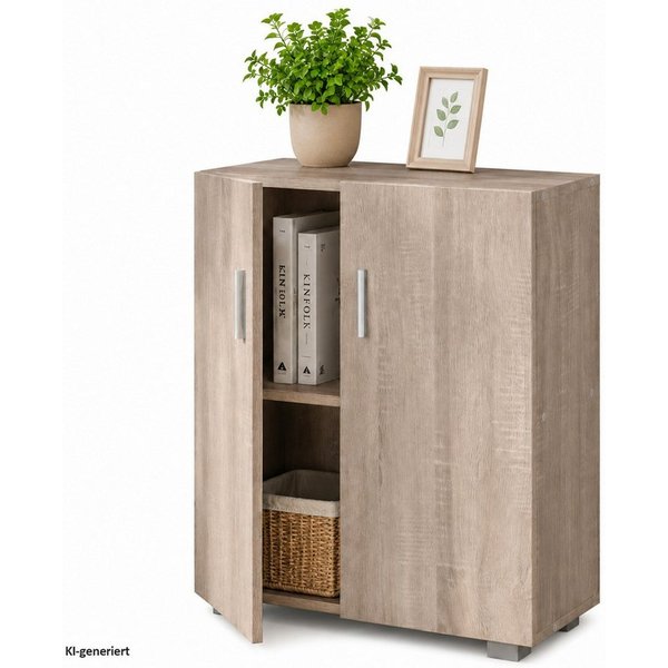 HTI-Living Kommode Kommode Thekla 6077 (Stück, 1 St., 1 Kommode), Mehrzweckschrank 2 Fächer