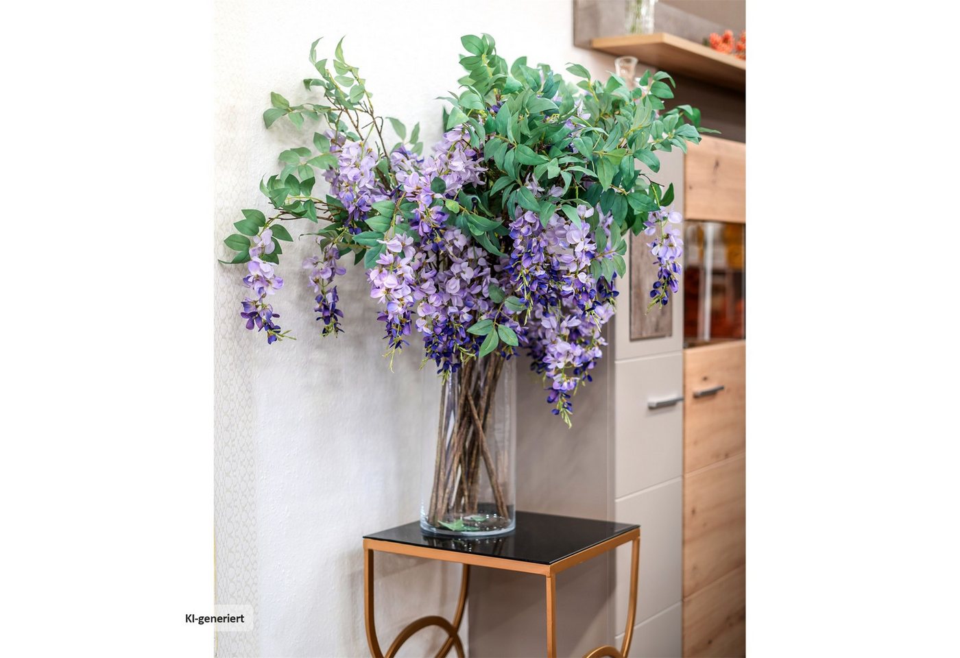 Kunstblume Goldregen, verschiedene Farben Kunstblume Flora, HTI-Living, Höhe 110 cm, Kunstpflanze Dekoration – Bild 2 von 3
